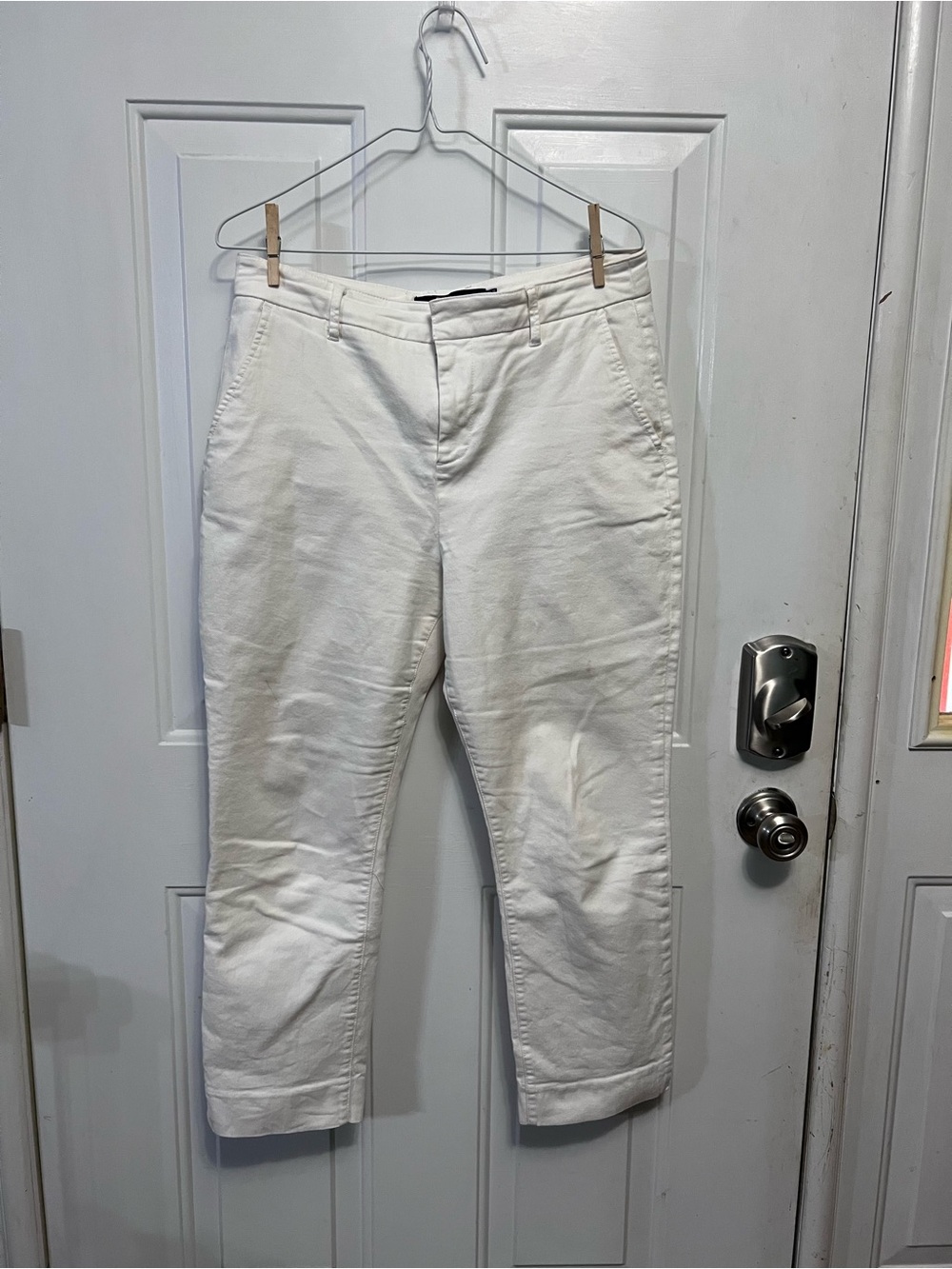 Boden The Wellington Jean White Cropped Straight Leg High Rise Women’s 10